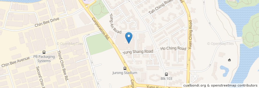 Mapa de ubicacion de Subway en Singapura, Southwest.