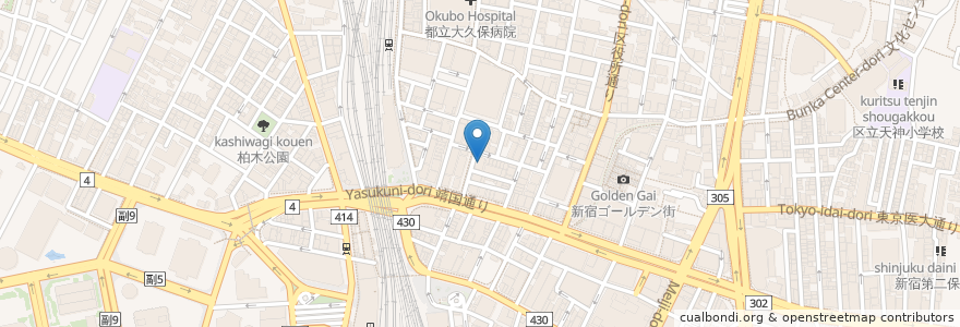 Mapa de ubicacion de YAKINIKU BLACKHOLE 和牛塩焼肉ブラックホール en Japón, Tokio, Shinjuku.