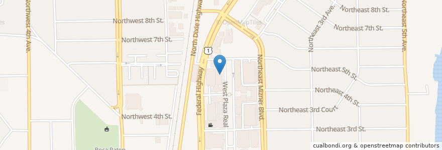 Mapa de ubicacion de Kapow! Noodle Bar en 美利坚合众国/美利堅合眾國, 佛罗里达州/佛羅里達州, Palm Beach County, Boca Raton.