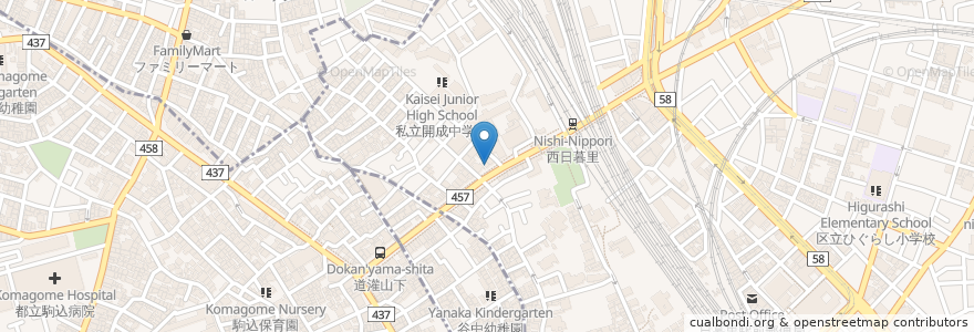 Mapa de ubicacion de 東京ニットファッションアカデミー en Japão, Tóquio.