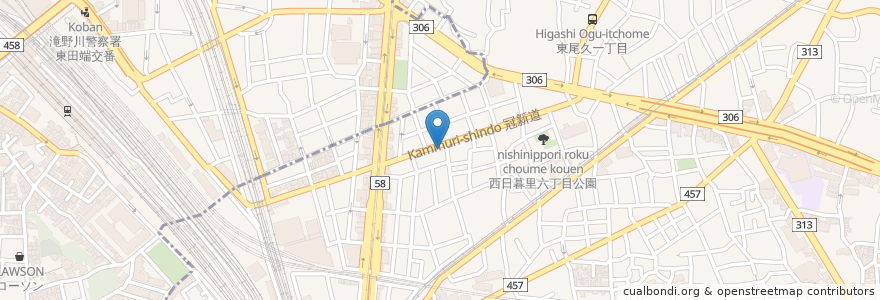 Mapa de ubicacion de 元来軒 en Japon, Tokyo.