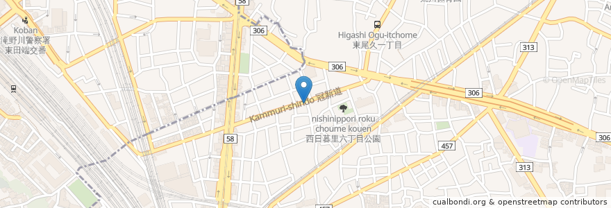 Mapa de ubicacion de 冠新道歯科医院 en Japonya, 東京都.