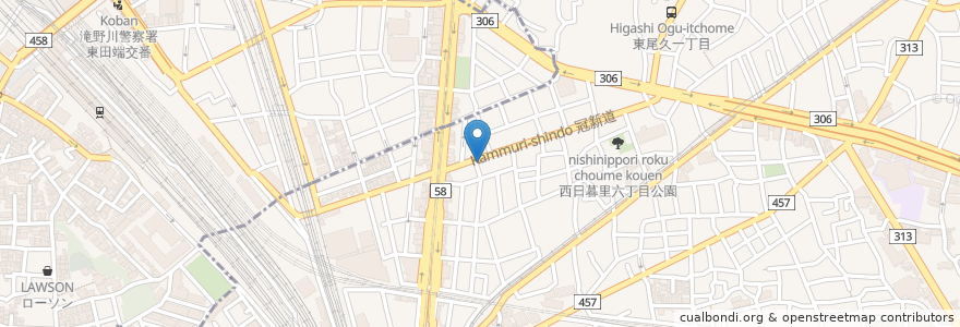 Mapa de ubicacion de とん国 en 日本, 東京都.