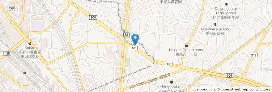 Mapa de ubicacion de ピザーラ en 일본, 도쿄도.