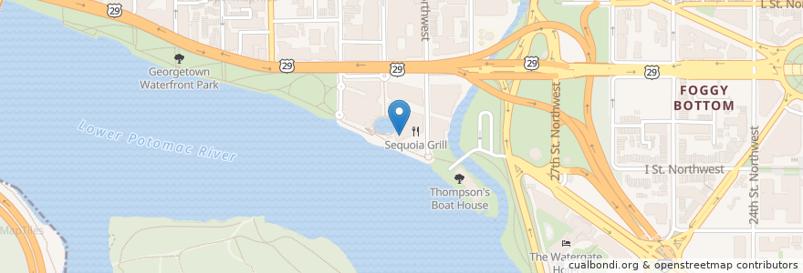 Mapa de ubicacion de Tony & Joe's Seafood Place en Vereinigte Staaten Von Amerika, Washington, D.C., Washington.