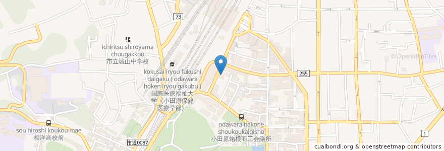 Mapa de ubicacion de 日能研 en Japonya, 神奈川県, 小田原市.