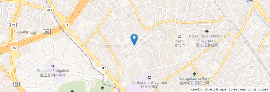 Mapa de ubicacion de Maison de Cerisier en Japan, Tokio, 渋谷区.