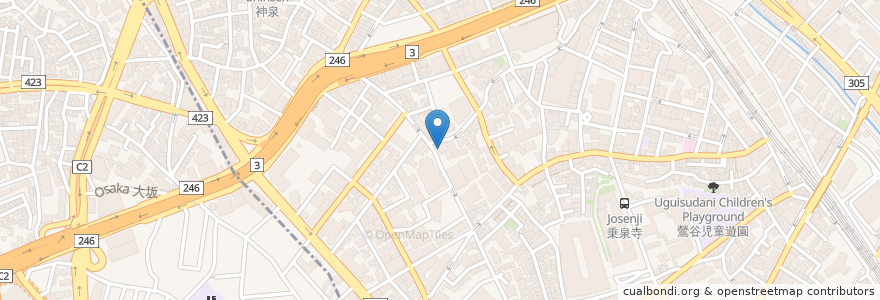 Mapa de ubicacion de レストラン ナンペイダイ en ژاپن, 東京都, 渋谷区.