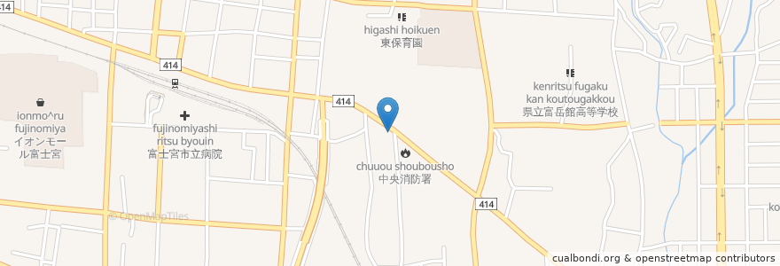 Mapa de ubicacion de ENEOS en Япония, Сидзуока, Фудзиномия.