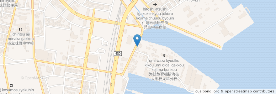 Mapa de ubicacion de coast 2 coast en 일본, 오카야마현, 倉敷市.