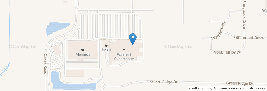 Mapa de ubicacion de Walmart Pharmacy en Estados Unidos Da América, Wisconsin, Racine County, Mount Pleasant.