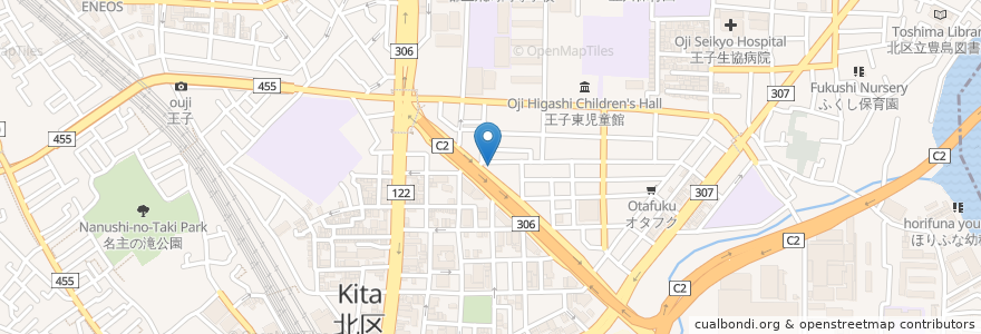Mapa de ubicacion de さぬきや en Japão, Tóquio, 北区.