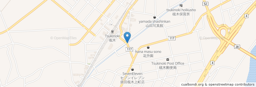 Mapa de ubicacion de 味処　川っぱだ en ژاپن, 宮城県, 柴田郡, 柴田町.