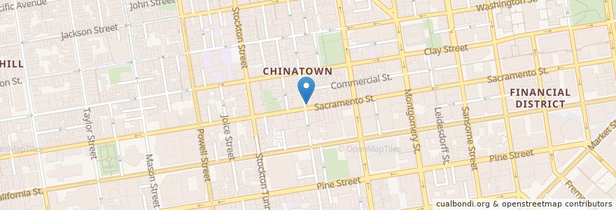Mapa de ubicacion de Sushi Boat Restaurant en Amerika Syarikat, California, San Francisco, San Francisco.