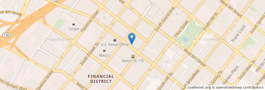 Mapa de ubicacion de KoJa Kitchen en Estados Unidos Da América, Califórnia, Los Angeles County, Los Angeles.