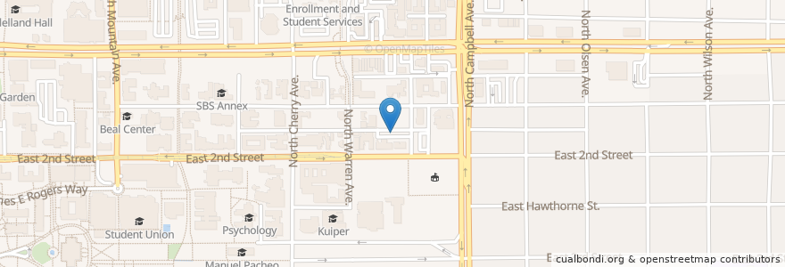 Mapa de ubicacion de UofA Lot 4144 en 미국, 애리조나, Pima County, Tucson.