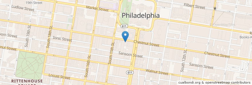 Mapa de ubicacion de Philadelphia Film Center en Amerika Birleşik Devletleri, Pensilvanya, Philadelphia County, Philadelphia.