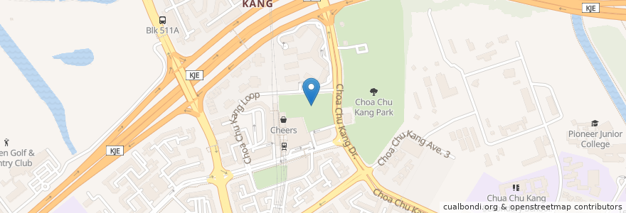 Mapa de ubicacion de Choa Chu Kang Interchange en Singapura, Southwest.