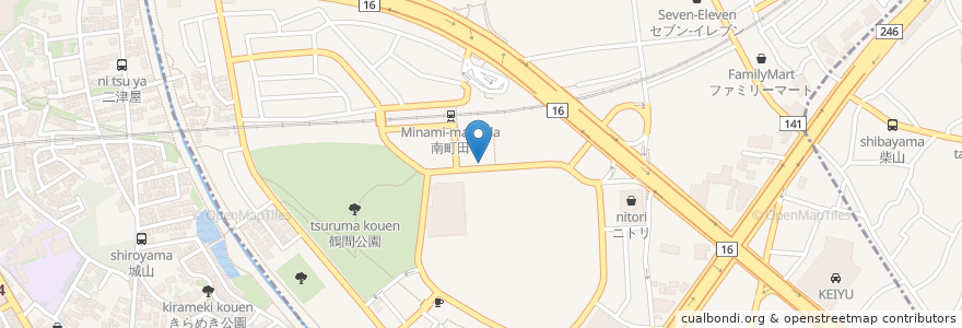 Mapa de ubicacion de グランベリーパーク口タクシー乗り場 en Japon, Tokyo, 町田市.