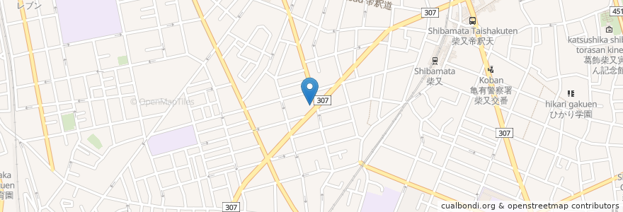 Mapa de ubicacion de コーサン en Giappone, Tokyo, 葛飾区.