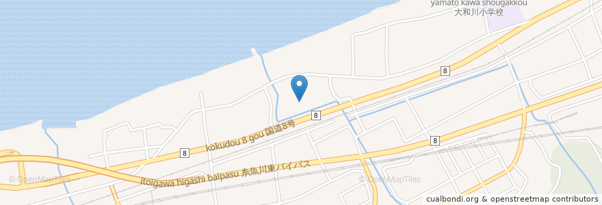 Mapa de ubicacion de 禅林寺 en 일본, 니가타현, 糸魚川市.
