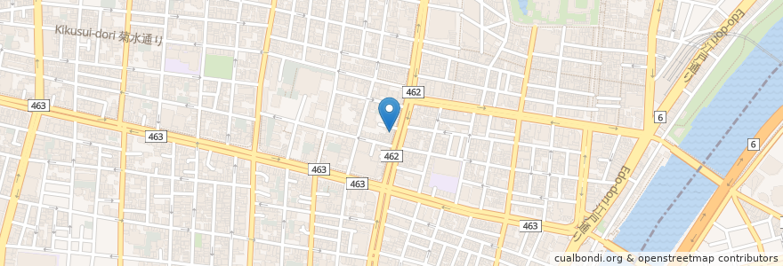 Mapa de ubicacion de 吉野家 en Япония, Токио, Тайто.