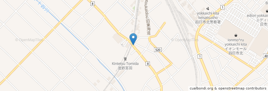 Mapa de ubicacion de フォー サイゴン en 일본, 미에현, 四日市市.