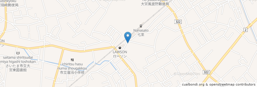 Mapa de ubicacion de ふかさわ歯科医院 en Giappone, Prefettura Di Saitama, さいたま市, 見沼区.