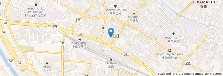 Mapa de ubicacion de esola en Япония, Тоттори, 鳥取市.