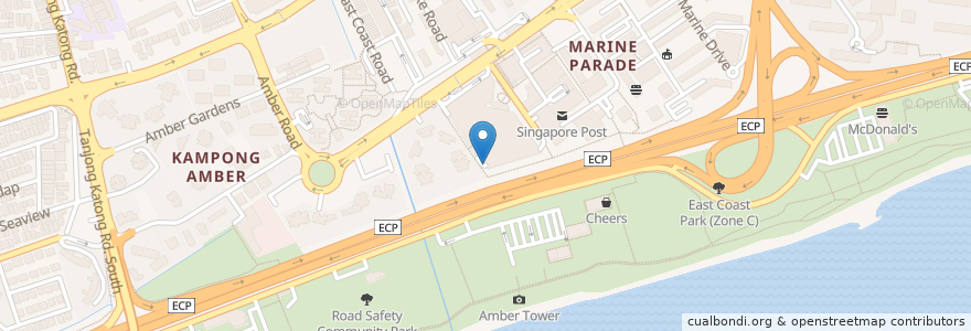 Mapa de ubicacion de Parkway Parade en 싱가포르, Southeast.