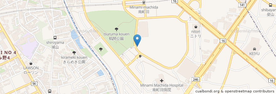 Mapa de ubicacion de WIRED KITCHEN en Japón, Tokio, Machida.
