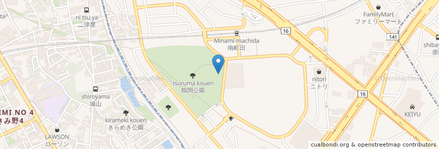 Mapa de ubicacion de ピーナッツカフェ en Japonya, 東京都, 町田市.