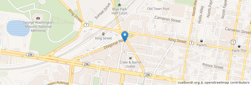 Mapa de ubicacion de HSBC en Verenigde Staten, Virginia, Alexandria.