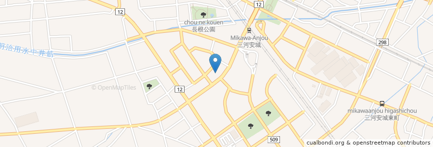 Mapa de ubicacion de 鷹津内科循環器科 en اليابان, 愛知県, 安城市.