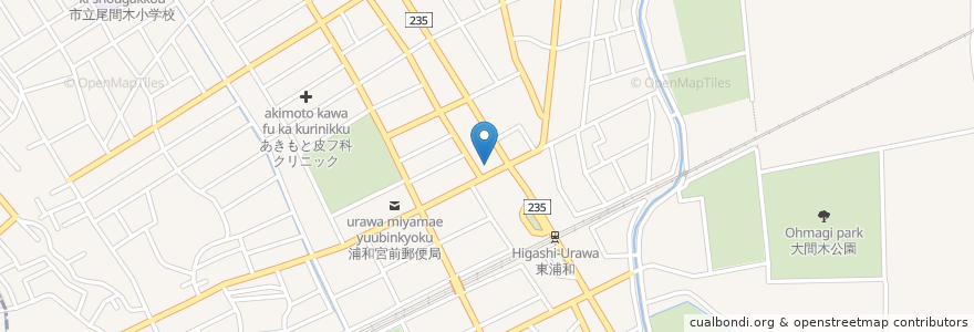Mapa de ubicacion de JAさいたま東浦和支店 en Jepun, 埼玉県, さいたま市, 緑区.