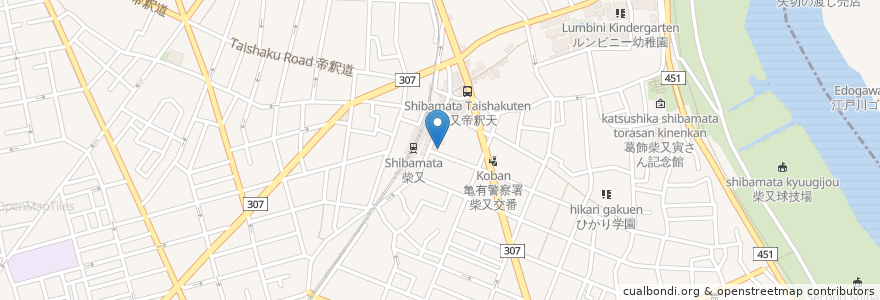 Mapa de ubicacion de SEIMS en Giappone, Tokyo, 葛飾区.