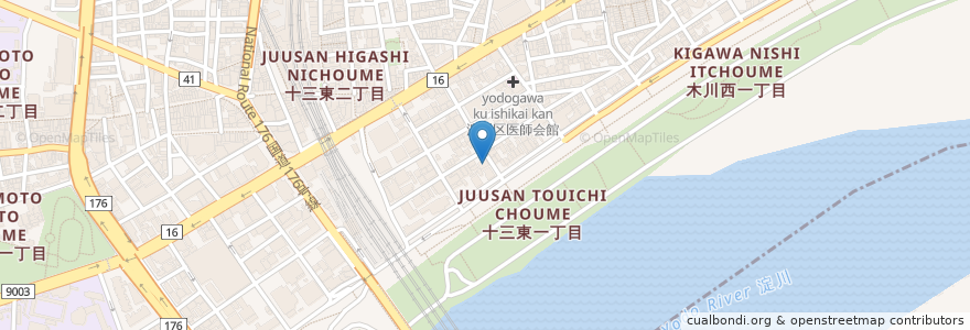 Mapa de ubicacion de Hot Rod Religion CAFE en Japon, Préfecture D'Osaka, 大阪市, 淀川区.