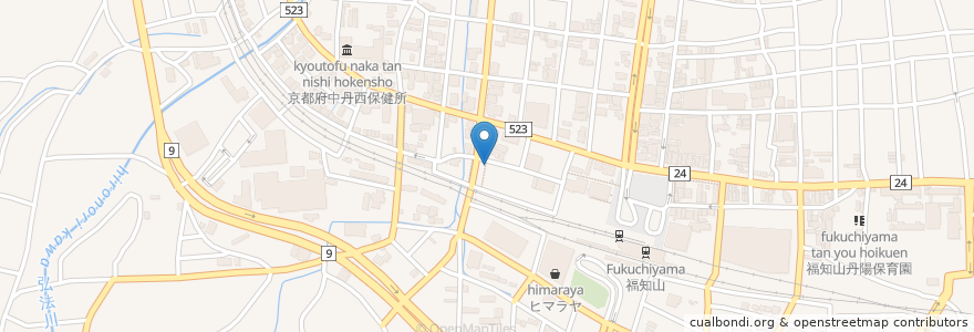 Mapa de ubicacion de 菜さい en Japan, Kyoto Prefecture, Fukuchiyama.