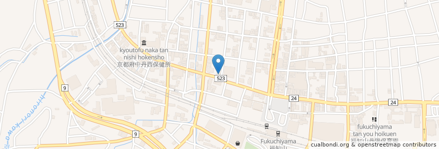 Mapa de ubicacion de トヨタレンタカー 福知山店 en Japón, Prefectura De Kioto, 福知山市.