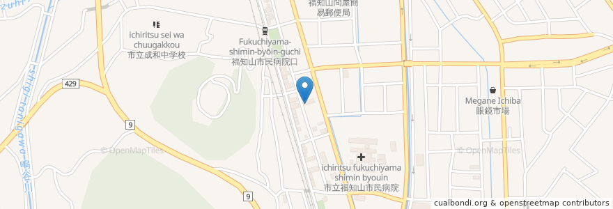 Mapa de ubicacion de 一寸ぼうし 福知山店 en Япония, Киото, Фукутияма.