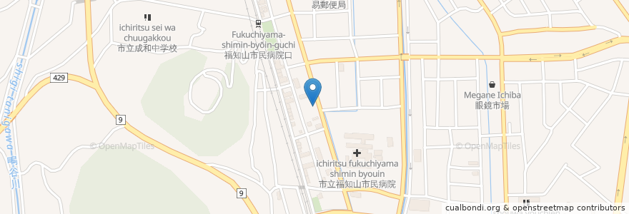 Mapa de ubicacion de ここやねん 福知山店 en 日本, 京都府, 福知山市.