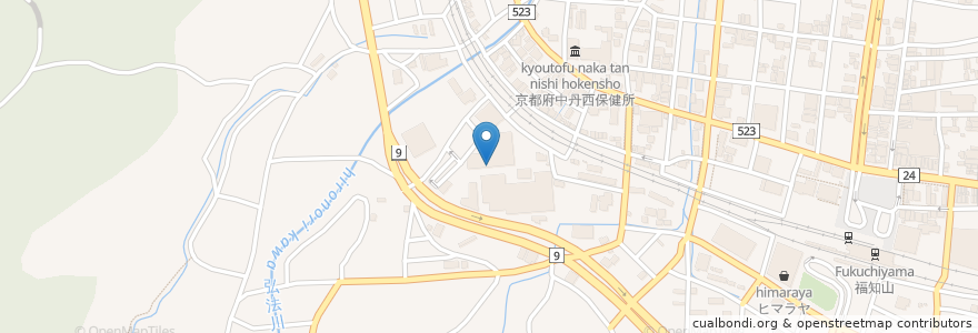 Mapa de ubicacion de ドラッグユタカ フレスポ福知山店 en Япония, Киото, Фукутияма.