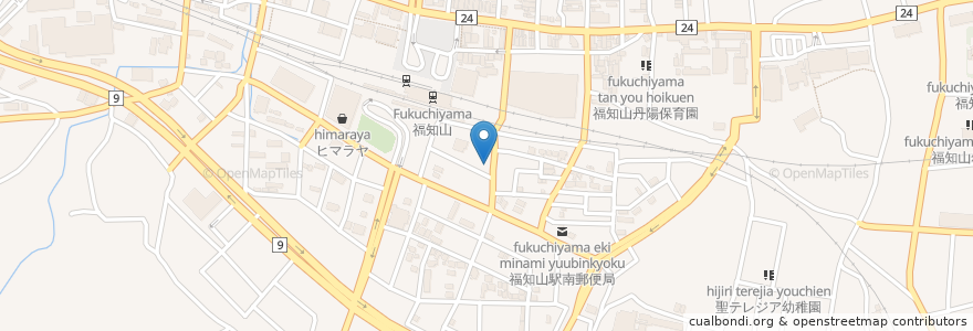 Mapa de ubicacion de いなば眼科クリニック en 日本, 京都府, 福知山市.