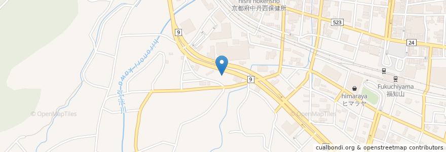 Mapa de ubicacion de 福知山中央セルフSS en 日本, 京都府, 福知山市.