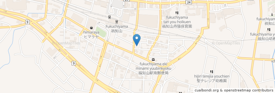 Mapa de ubicacion de カトリック 福知山教会 en 日本, 京都府, 福知山市.