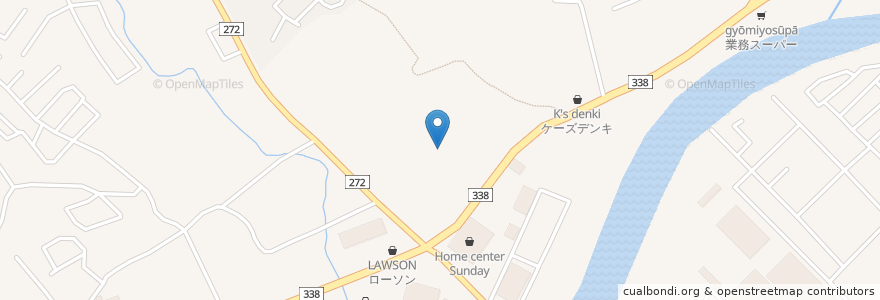 Mapa de ubicacion de 中央内科クリニック en Japonya, 青森県, むつ市.
