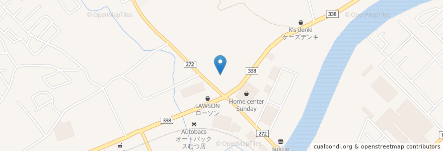 Mapa de ubicacion de 七福薬局 むつ en Giappone, Prefettura Di Aomori, むつ市.