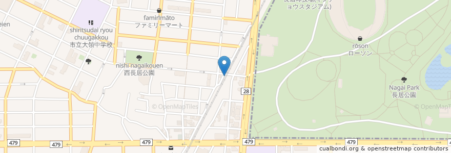 Mapa de ubicacion de ぎょうざの満洲 en Japonya, 大阪府, 大阪市, 住吉区.