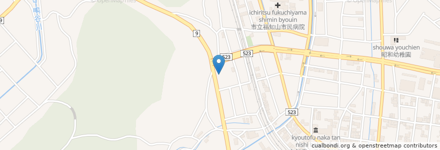 Mapa de ubicacion de スタジオプルミエール en 日本, 京都府, 福知山市.
