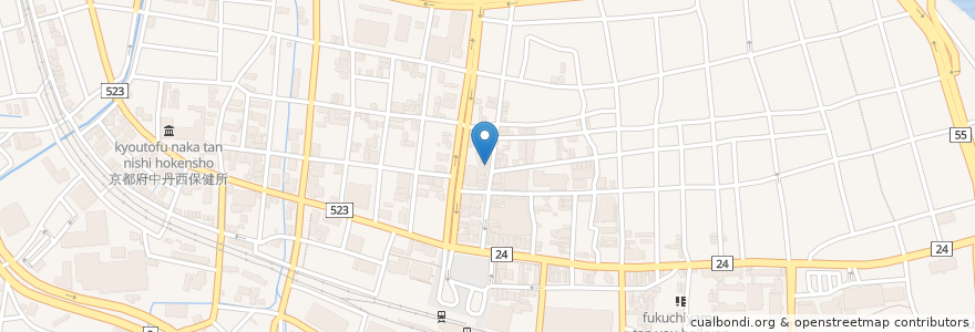 Mapa de ubicacion de 麺屋ソミーズ en 日本, 京都府, 福知山市.